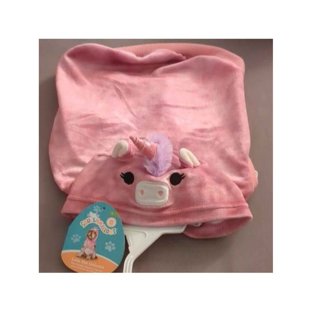 NEW Small squishmallow Lola the unicorn dog hoodie